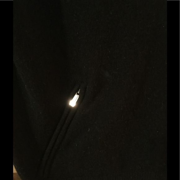 BCBGMaxazria lambswool black black 3/4 sleeve sweater size small - Picture 3 of 6